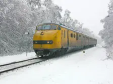 IJzel en sneeuw op 4 februari 2001 in de buurt van Ruurlo - Spoorzoeker.net