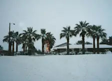 Sneeuw in het diepe zuiden van Texas, tijdens kerst 2004 - Wikipedia / onbekend