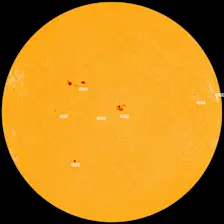 De vlekken op de zon, vanochtend - NASA / SDO