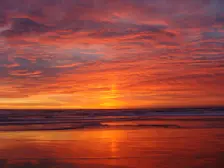 Zonsondergang in Monterey, in Californië, aan de Grote Oceaan - Mr. Brendel