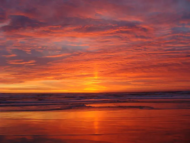 Zonsondergang in Monterey, in Californië, aan de Grote Oceaan - Mr. Brendel