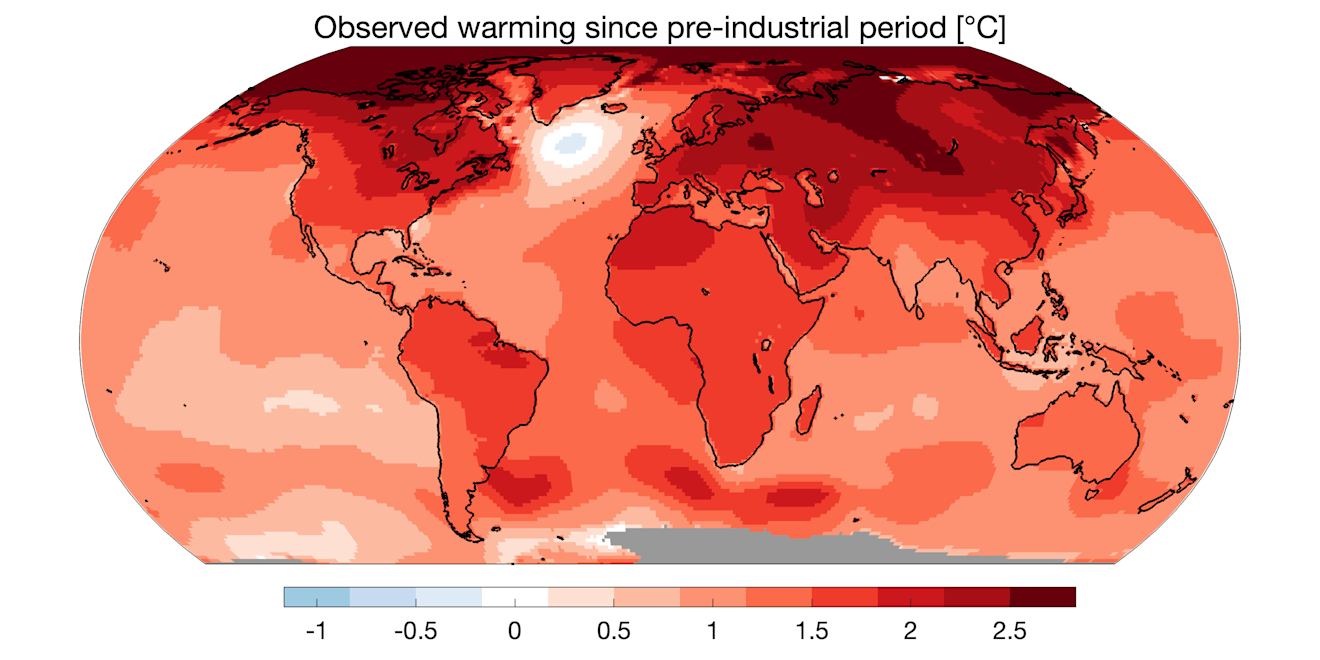 De opwarming van het klimaat op aarde sinds het pre-industriële tijdperk - Ed Hawkins