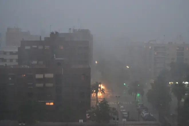 Zware regenval in een wijk van Valencia - Wikipedia