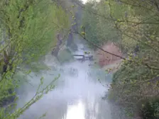 Mist boven het water op een kille ochtend - Chris Meewis