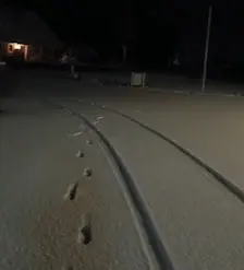 In Wijster in Drenthe lag vanochtend 4 centimeter sneeuw - Gerrit Woertink