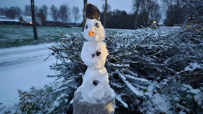 Een kleine sneeuwpop - Nely van Frankenhuyzen