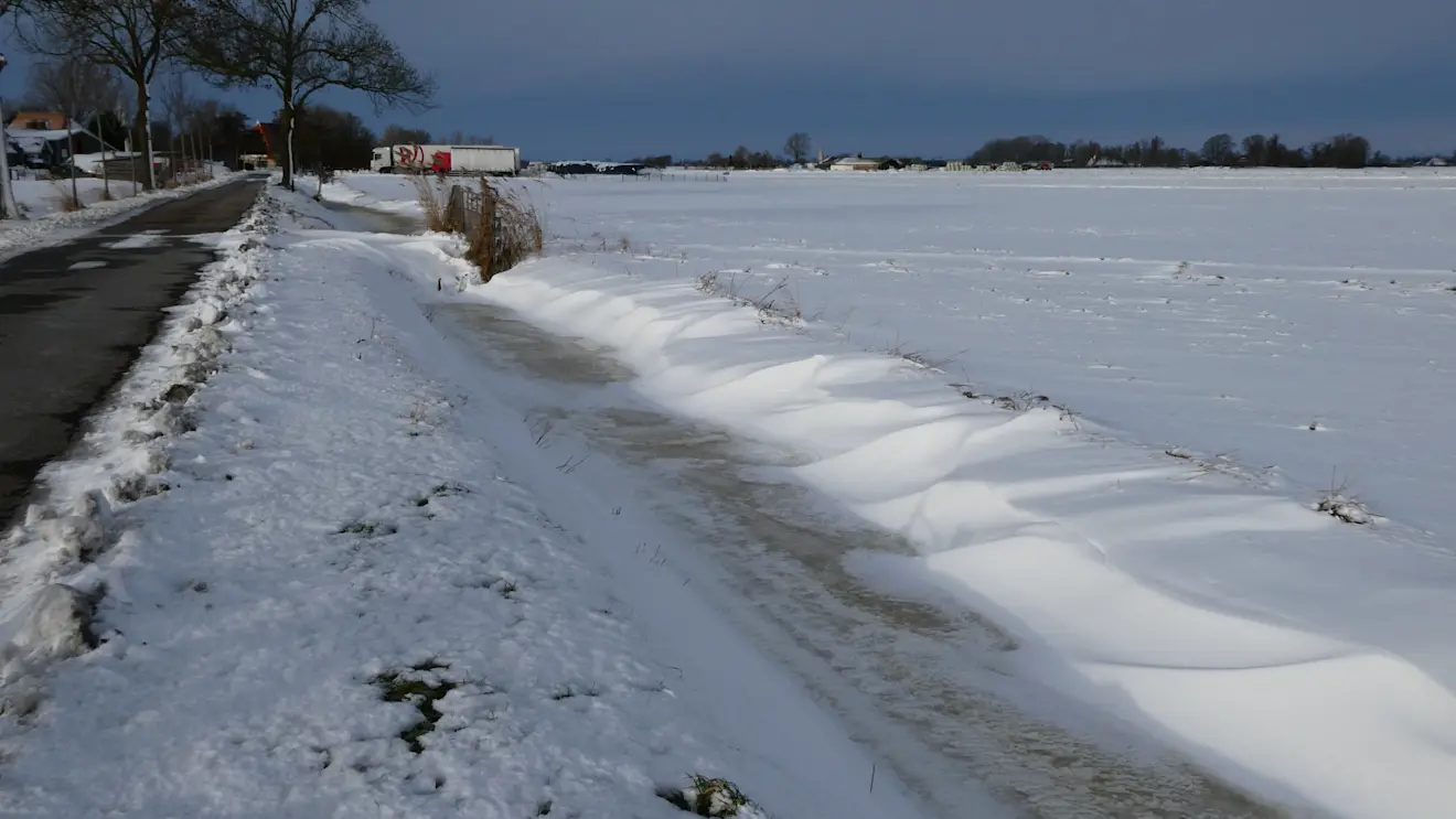 Ook vandaag is nog een op en top winterdag. Prima weer om in het noorden naar sneeuwduinen op zoek te gaan - Albert Thibaudier