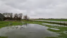 Water in het land op Texel. Conall ging met veel regen gepaard - Frans Alderse Baas