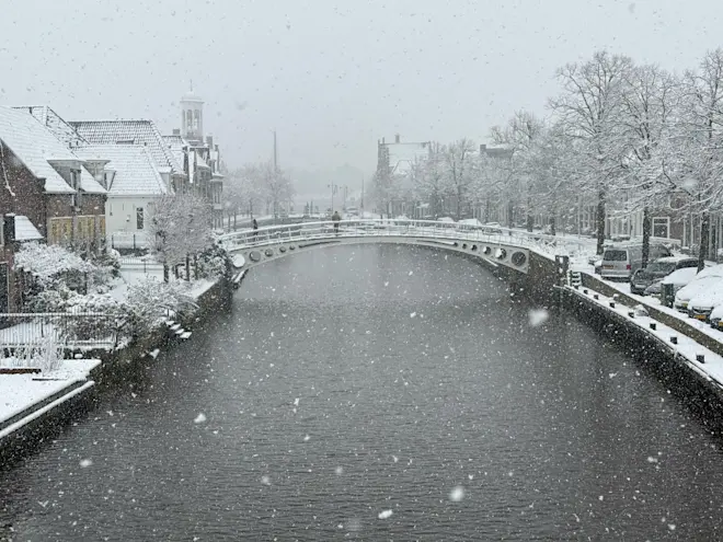 Sneeuw in Dokkum, vorige week - Jules Zeinstra